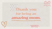 Cute memphis template, mother's day greeting banner psd