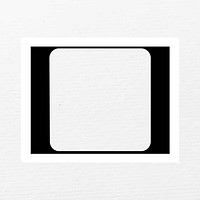 Black retro frame, simple square design psd