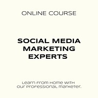 Online course Facebook post template, media business design vector