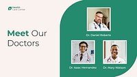 Doctors Powerpoint presentation template, healthcare & hospital design psd