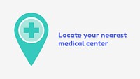 Medical center blog banner template, healthcare & hospital design psd