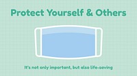 Covid restrictions blog banner template, healthcare design vector