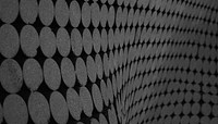 Black wall texture HD wallpaper, abstract circle background