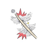 Kill two birds with one stone idiom vector
