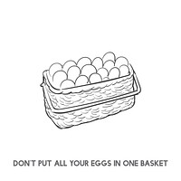 Don't put all eggs in one basket idiom