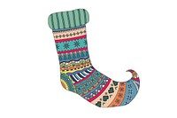 Decorative Christmas socks vector