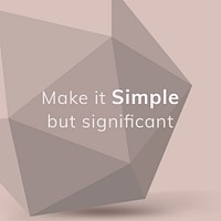 Abstract geometric Instagram post template, inspirational quote in aesthetic design psd