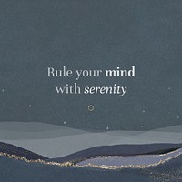 Mountains social media post, mental health quote