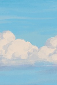 Minimal nature background, aesthetic cloud design