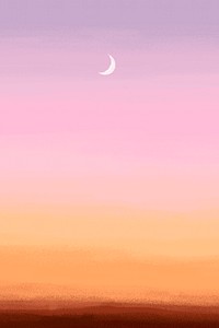 Minimal nature background, aesthetic sunset design