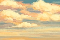 Sky background, minimal nature pastel design vector