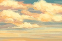 Aesthetic landscape background, colorful sky design