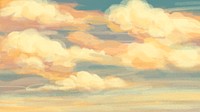Aesthetic landscape background, colorful sky design