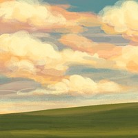 Sky background, minimal pastel design