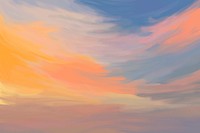 Aesthetic landscape background, colorful sunset design