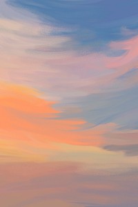 Minimal nature background, aesthetic pink sky design