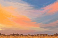 Sunset background, minimal pastel design