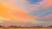 Sunset background, minimal pastel design