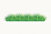 Nature sticker, minimal grass design vector