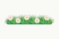 Daisy flower illustration, aesthetic nature design