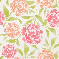 Watercolor flowers seamless pattern, botanical background