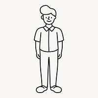Man clipart, father drawing design