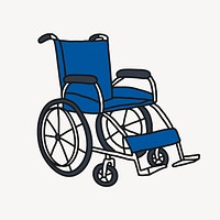 Wheelchair clipart, disabled illustration psd
