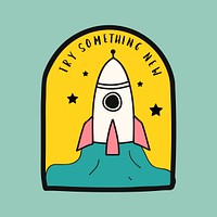 Try something new with launch rocket illustration