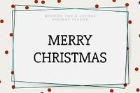 Merry Christmas banner template vector