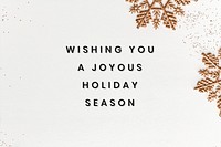 Christmas greeting quote vector banner template