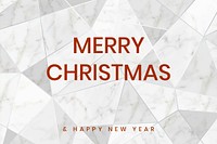 Merry Christmas wish psd geometric background