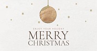 Christmas greeting psd vector festive background