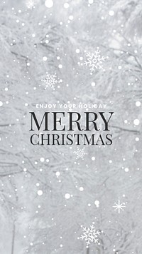 Christmas mobile wallpaper template psd