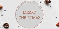 Christmas greeting psd template social media post