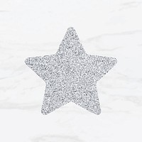 Glitter star sticker vector