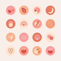 Instagram story highlights icons set | Premium Vector - rawpixel