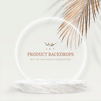 3D product backdrop template psd luxury style