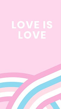 Bigender flag template psd with love is love text