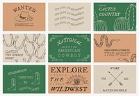 Wild west psd presentation template collection