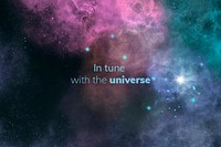 Galaxy banner template psd with shiny stars and editable text, in tune with the universe