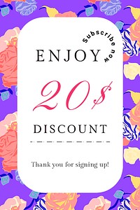 Spring floral SALE template psd with colorful roses fashion ad banner