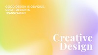 Colorful mesh gradient template psd for blog banner