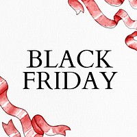 Black Friday sale template vector for social media post