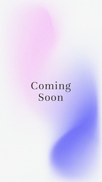 Psd coming soon brand banner abstract gradient blur template