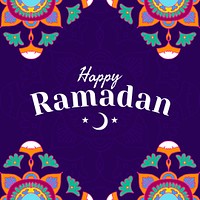 Happy Ramadan social template psd