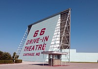 66 Drive-In Theatre - located on Route 66 and built in 1949 - one of less than 400 Drive-In Theatres in the United States today.