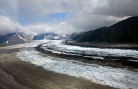 Alaska's Ruth Glacier in Denali National Park. Ruth Glacier is a glacier in Denali National Park and Preserve in the U.S. state of Alaska. Its upper reaches are almost three vertical miles (4.8 km) below the summit of Mount McKinley. 