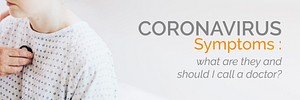 Coronavirus symptoms awareness social banner template vector
