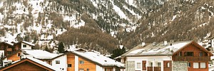 Alpine village in the Alps