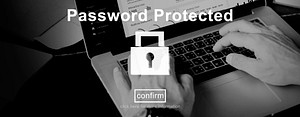Password Protected Private Policy Concept